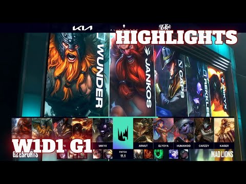 G2 Esports vs Mad Lions - Highlights | Week 1 Day 1 S11 LEC Spring 2021 | G2 vs MAD