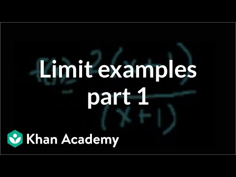 Limit Examples (Part 1)