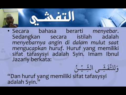 11.Balajar Tajwid , Sifat Sifat Huruf Hijaiyah,Sifat At Tafasyi