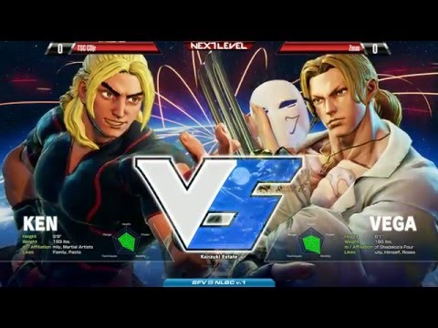 SFV/SF5: Next Level Battle Circuit V.1 - TSC CDJr (Ken) vs Zeus (Vega)