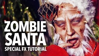 Zombie Santa fx makeup tutorial
