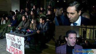 ԲՀԿ-ական պատգամավորները հանդիպեցին ԿԳՄՍ նախարարի հրաժարականը պահանջող երիտասարդների հետ