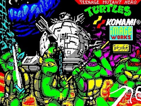 ZX Spectrum Longplay [055] Teenage Mutant Hero Turtles (Coin-Op)