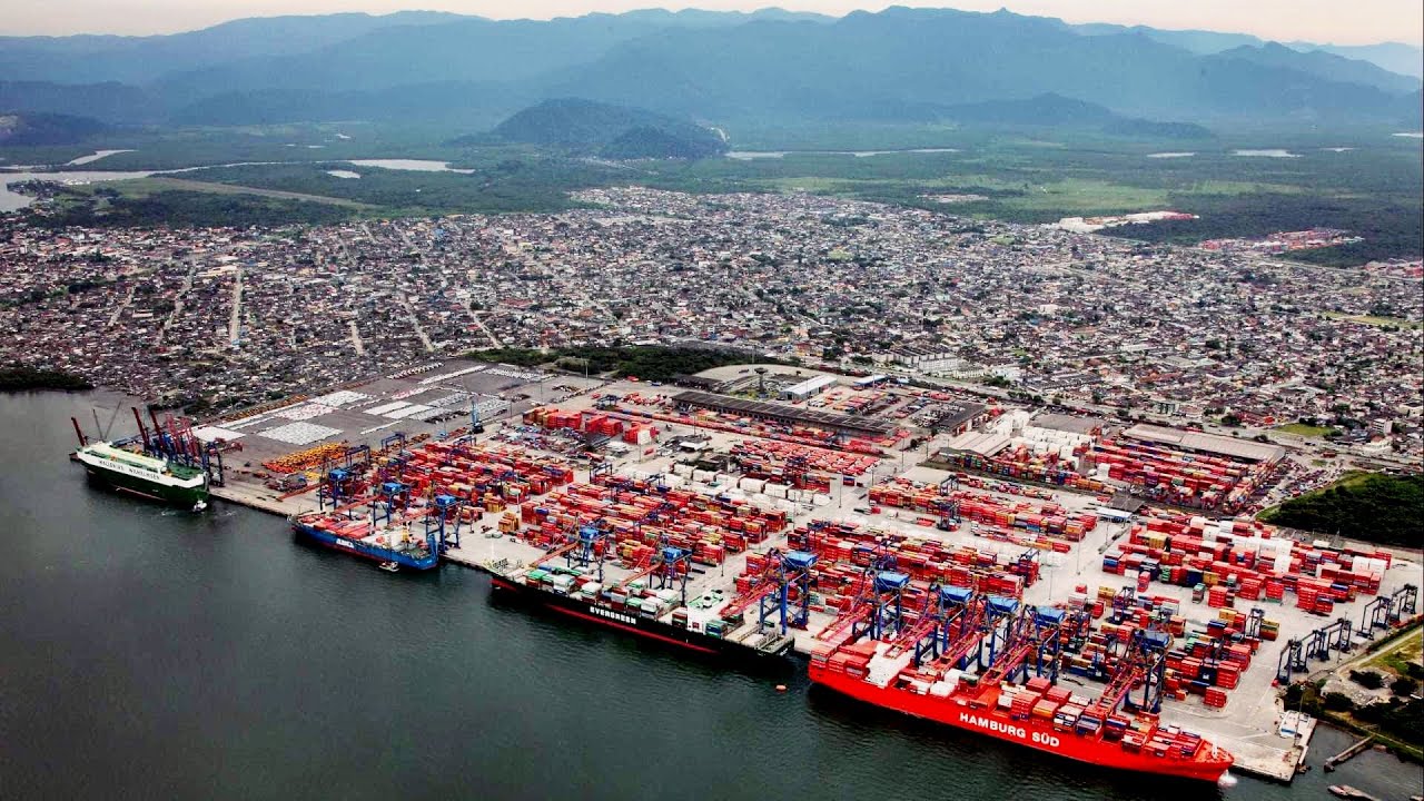 Os maiores portos do Brasil em movimentação de cargas