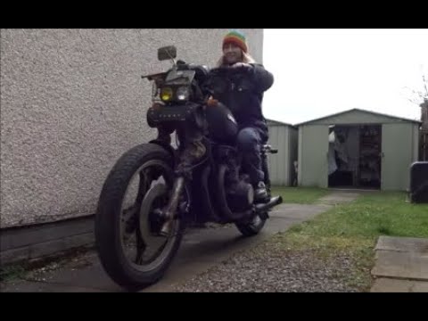 GS550 Rat Bike Restoration Project 38 #Garden Test Ride & Troubleshooting!!!