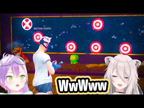 Botan Flexes Her AimLabs Skills In Front Of Towa【Hololive】