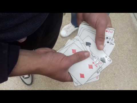 Enima oxo , World's best cardtrick " color change "جامعة شلف و فن الساحر