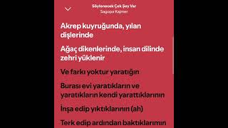 Söylenecek Çok Şey Var | Sagopa Kajmer #keşfet #spotify #keşfetedüş #keşfetbeniöneçıkar #keşfetteyiz