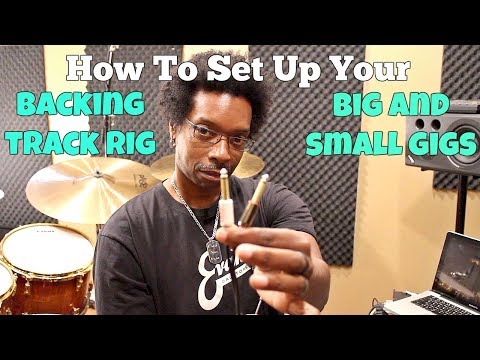 How To SET UP Your BACKING TRACK/CLICK RIG For Big And Small Gigs