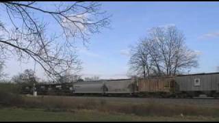 preview picture of video 'Norfolk Southern NS 118 Manifest at Oakwood, GA'