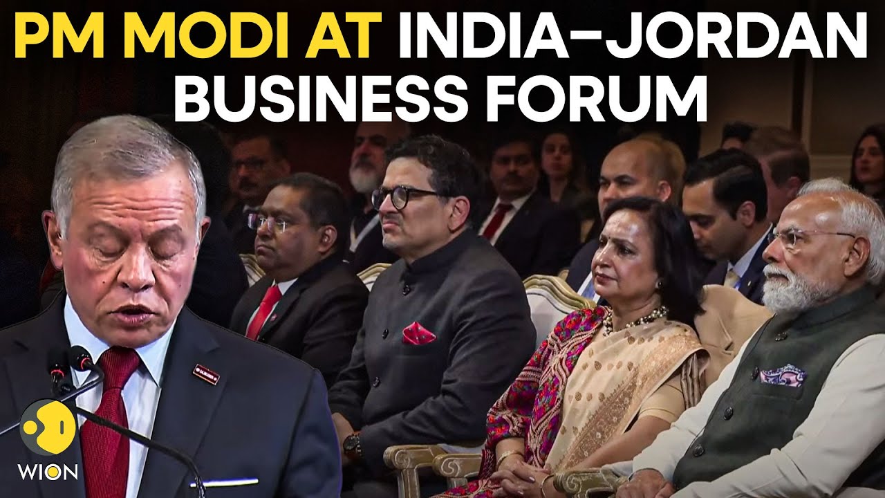 PM Modi In Jordan LIVE: Indian Prime Minister Participates In The India-Jordan Business Forum | WION
