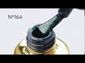 FOX gel varnish No. 164 (greenish-blue with sparkles), 7 ml