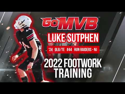 🚨 FOOTWORK DRILLS: '24 TE/OLB LUKE SUTPHEN