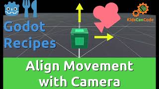 Godot Recipe: Align 3D movement with camera