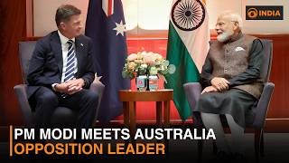 PM Modi Meets Australia Opposition Leader During Melbourne Visit