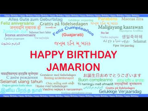Jamarion   Languages Idiomas - Happy Birthday