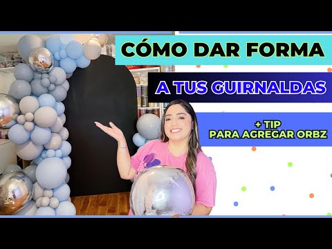 How to shape your balloon garlands + TIP for adding Orbz balloons 🎈🎈🎈