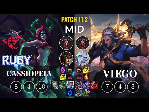 RW Ruby Cassiopeia vs Viego Mid - KR Patch 11.2