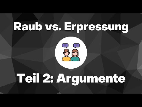 Abgrenzung Raub - räuberische Erpressung - Teil 2