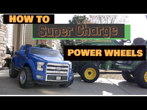 SUPER CHARGE your kids Power Wheels with Dewalt 20V!