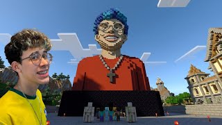 BATALHA DE CONSTRUÇÃO NO MUNDO MINECRAFT 