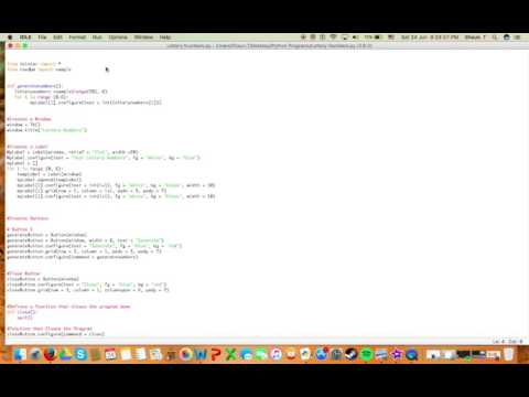 Python Program 2 Lottery Numbers