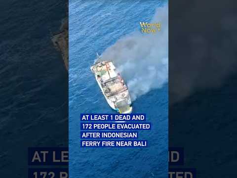 At least 1 dead and 172 people evacuated after Indonesian ferry fire near Bali #worldnow