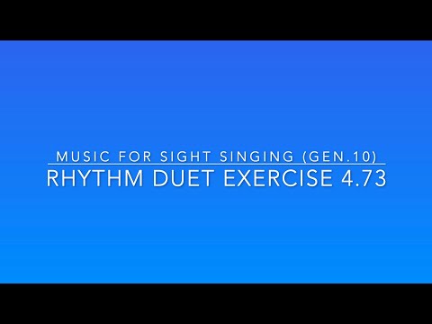 Exercise 4.73 - Music for Sight Singing