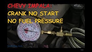 Chevrolet Impala: Crank No Start: Fuel Pump Diagnosis