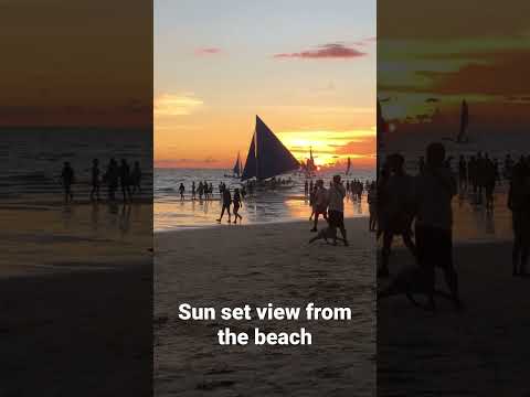 Sun set view from the beach