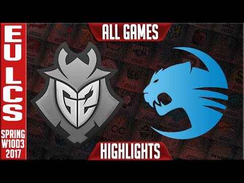 G2 esports vs Roccat All Games Highlights - EU LCS W10D3 Spring 2017 - G2 vs ROC All Games