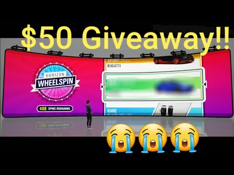 Forza horizon 4 | Opening 500 wheel spins | $50 Giveaway