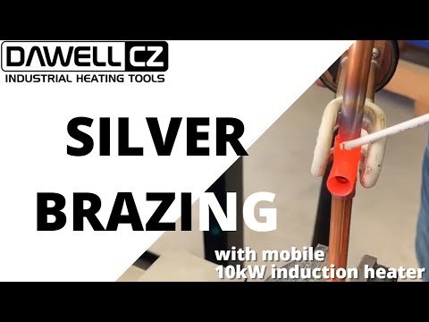 Quick and safe silver brazing with 10kW induction heater | DAWELL DHI-120C