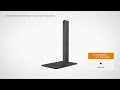 Brateck Universal Swivel Tabletop TV Stand with Glass Base