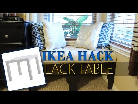 Sitzbank aus IKEA Tischen - Der IKEA Hack aus einfachen Lacktischen