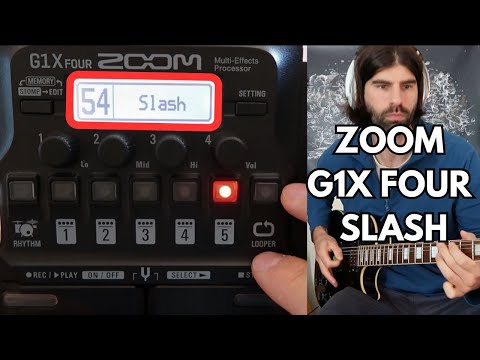 ZOOM G1X FOUR - How to get Slash Tone - Guitar Patch