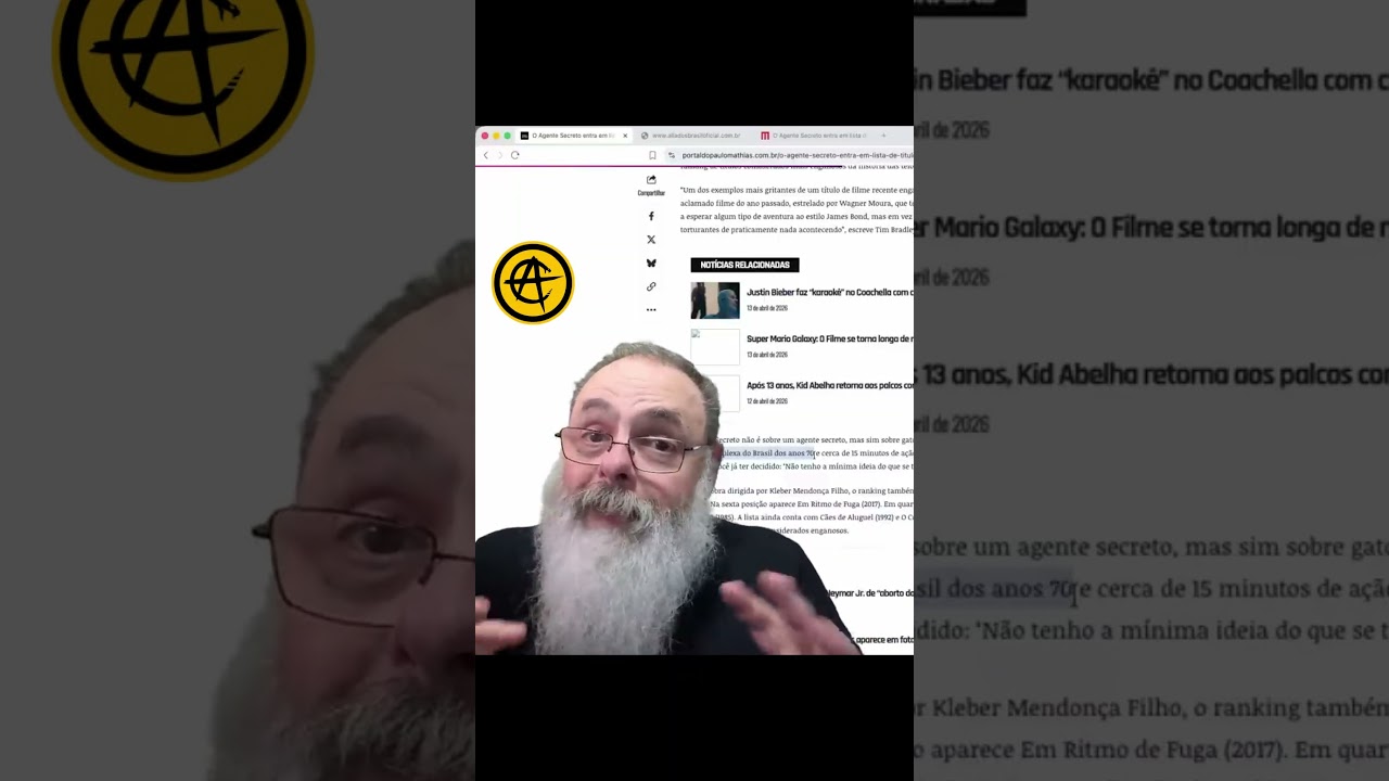 AGENTE SECRETO ganha PRÊMIO de FILME que ENGANA: 3 HORAS de NENHUMA AÇÃO e só POLÍTICA VELHA BRAZUCA