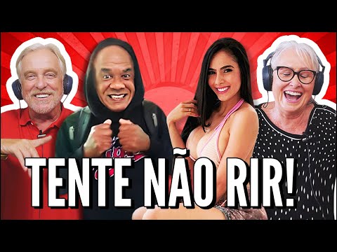 IDOSOS NO DESAFIO TENTE NÃO RIR - DEI CHOQUE NOS IDOSOS?