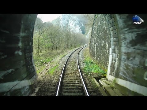 Spring Train RearView in Apuseni Mountains Vadu Crisului-Suncuius-Bratca - 18 March 2016