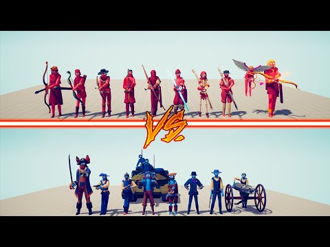 GUN TEAM vs ARCHER TEAM - Totally Accurate Battle Simulator | TABS
