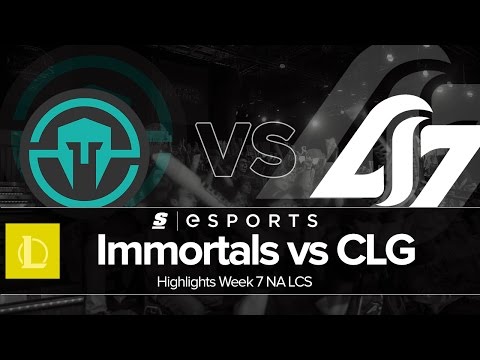 Highlights: IMT vs CLG (NA LCS Summer W7D1 Full Series)