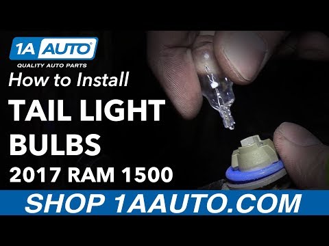 How to Replace Tail Light Reverse Bulbs 09-18 Ram 1500