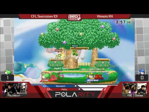 CFL Smackdown 101 WiiU - Poltergust (Yoshi) vs FBC Ookami (Megaman) - Winners R4