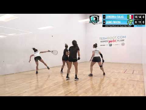 TeamRoot.com Super Max Slam Pro Doubles Quarters - Longoria/Salas vs Laime/Rivera
