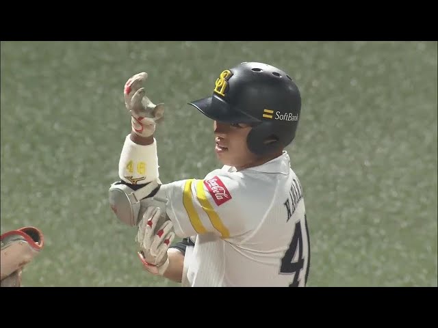 【ファーム】ホークス・川原田純平 追加点となるタイムリー3ベースヒットを放つ!! 2022年5月25日 福岡ソフトバンクホークス 対 オリックス・バファローズ