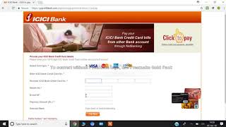 Step by step guide to pay ICICI Credit card bill online
