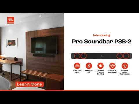 Thumbnail for JBL PSB-2 Commercial-Grade Soundbar | Minimizes Volume Transfer in Cruise Ships, Hotels & Resorts
