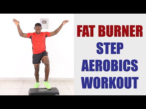 30 Minute FAT BURNER Step Aerobics Workout for Beginners