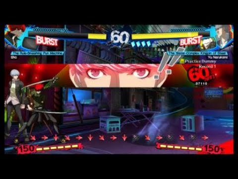 Persona 4 Arena ULTIMAX: Sho Combo 3.5, 2.0(Burst It Baby, One More Time)