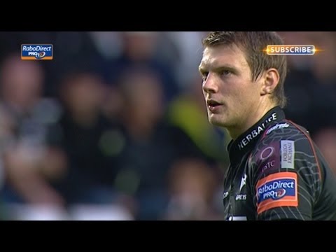 Dan Biggar 1st Penalty Ospreys v Edinburgh 21st Sept 2013